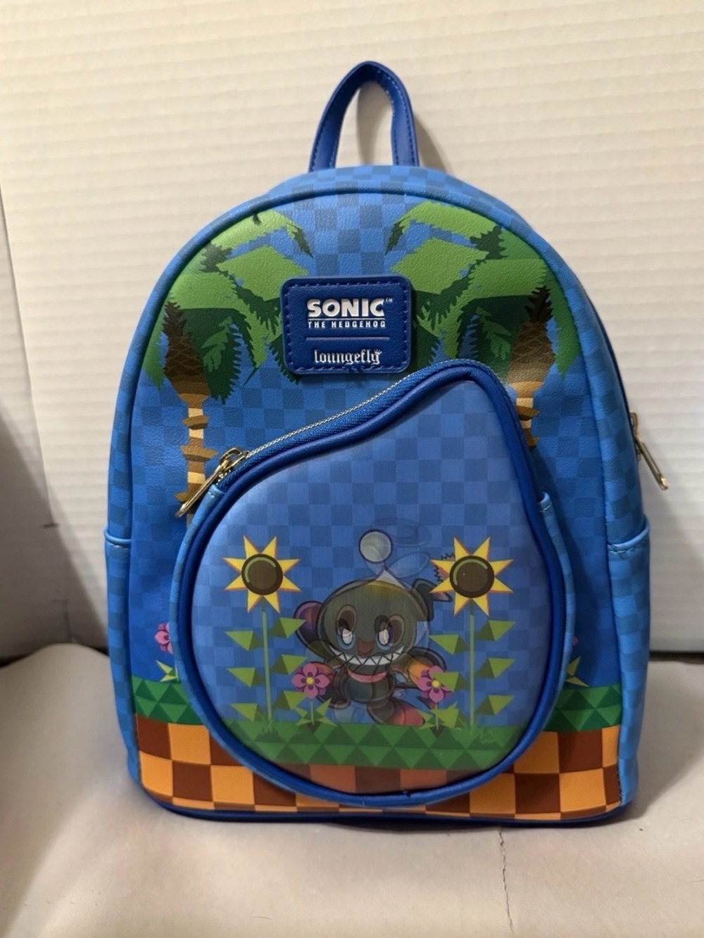 Sonic the Hedgehog Loungefly Chao Chaos Garden Lenticular Mini Backpack